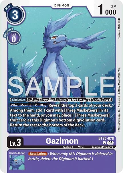 Image for Gazimon (BT25-078 C) (BT-25) - Digimon Card Game