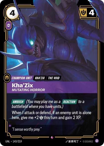 Kha'Zix - Mutating Horror (143/219) (UNL)