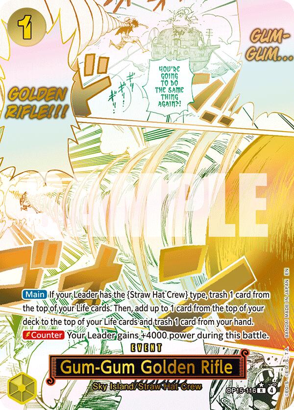 Gum-Gum Golden Rifle (Art alternatif) [Aventure sur l'île de Kami]