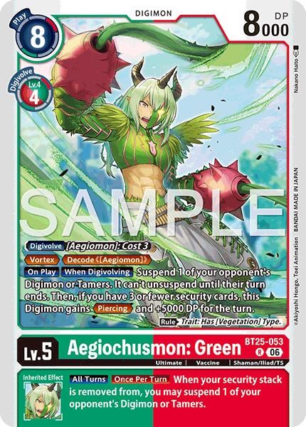 Aegiochusmon : Vert [BT25-053] [Dual Revolution]