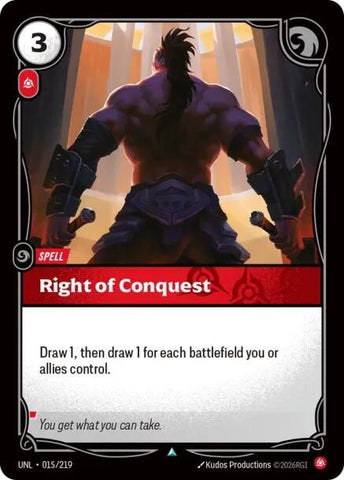 Right of Conquest (015/219) (UNL)
