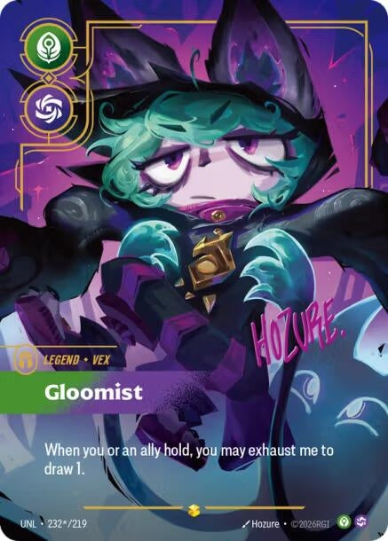 Image for Vex - Gloomist (Signature) (232*/219) (UNL) - Riftbound: League of Legends Trading Card Game