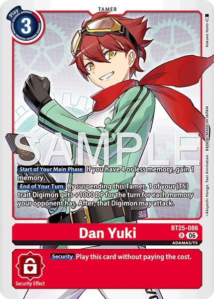 Image for Dan Yuki (BT25-086 R) (BT-25) - Digimon Card Game