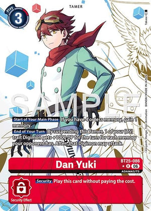 Image for Dan Yuki (Alternate Art) (BT25-086 R) (BT-25) - Digimon Card Game