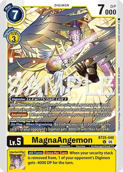 Image for MagnaAngemon (BT25-040 U) (BT-25) - Digimon Card Game