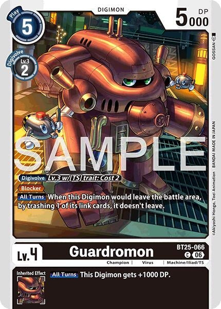 Image for Guardromon (BT25-066 C) (BT-25) - Digimon Card Game