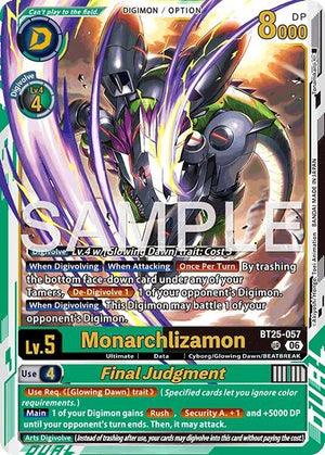 Image for Monarchlizamon // Final Judgement (BT25-057 UR) (BT-25) - Digimon Card Game