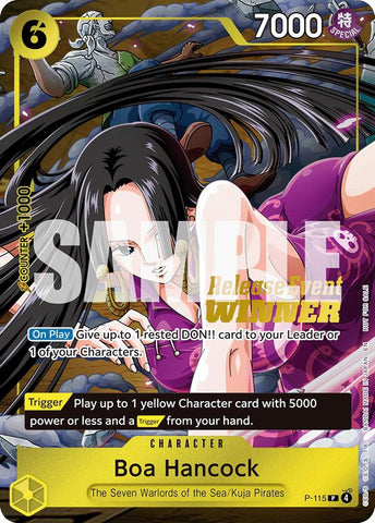 Boa Hancock (Ganadora del Evento de Lanzamiento OP15) [Cartas promocionales de One Piece]