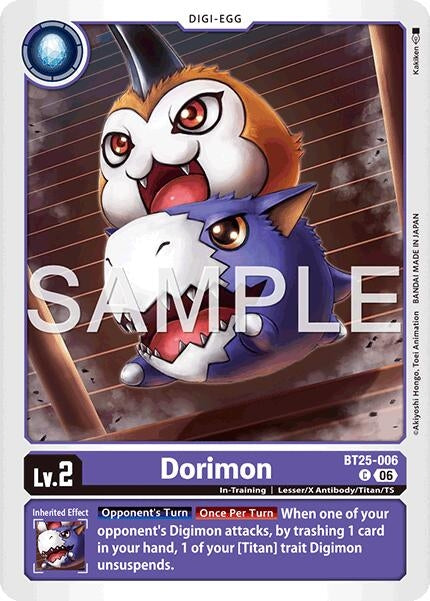 Image for Dorimon (BT25-006) (BT-25) - Digimon Card Game