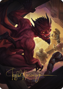 Carte artistique Gobelin funeste (Signature estampillée or) [Commander Legends : Battle for Baldur's Gate Art Series]