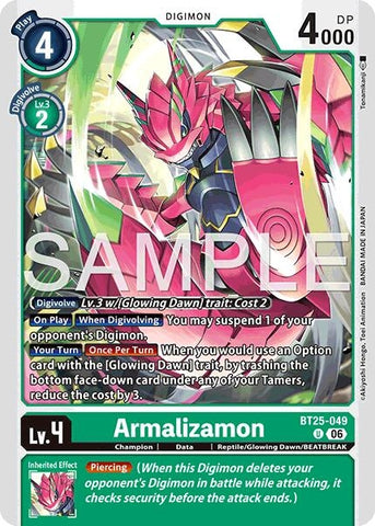 Image for Armalizamon (BT25-049 U) (BT-25) - Digimon Card Game