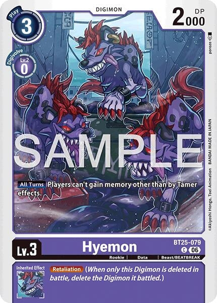 Image for Hyemon (BT25-079 C) (BT-25) - Digimon Card Game