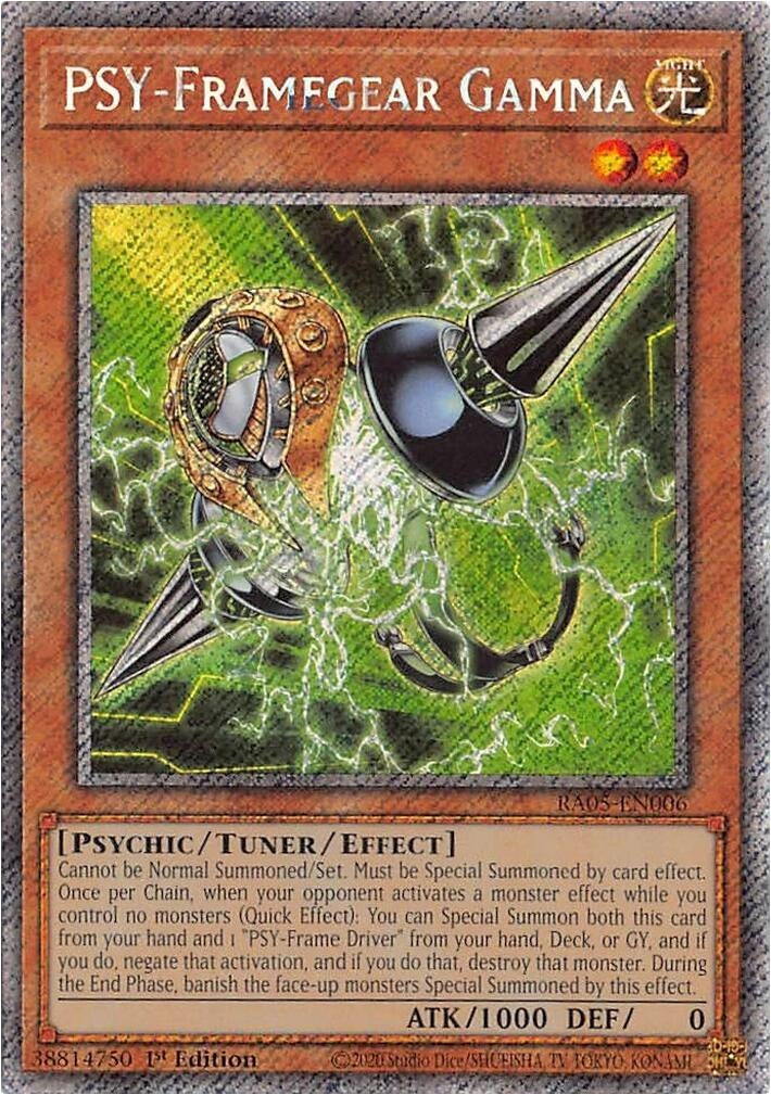Image for PSY-Framegear Gamma (Platinum Secret Rare) (RA05-EN006) (RA05) - YuGiOh