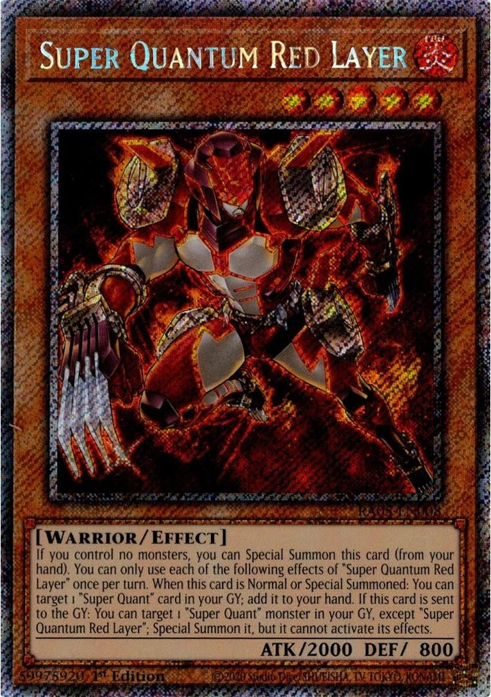 Image for Super Quantum Red Layer (Platinum Secret Rare) (RA05-EN008) (RA05) - YuGiOh