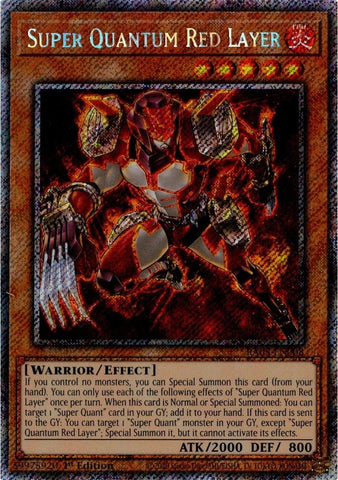 Image for Super Quantum Red Layer (Platinum Secret Rare) (RA05-EN008) (RA05) - YuGiOh
