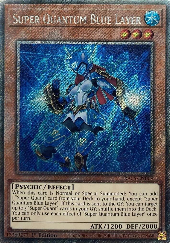 Image for Super Quantum Blue Layer (Platinum Secret Rare) (RA05-EN009) (RA05) - YuGiOh