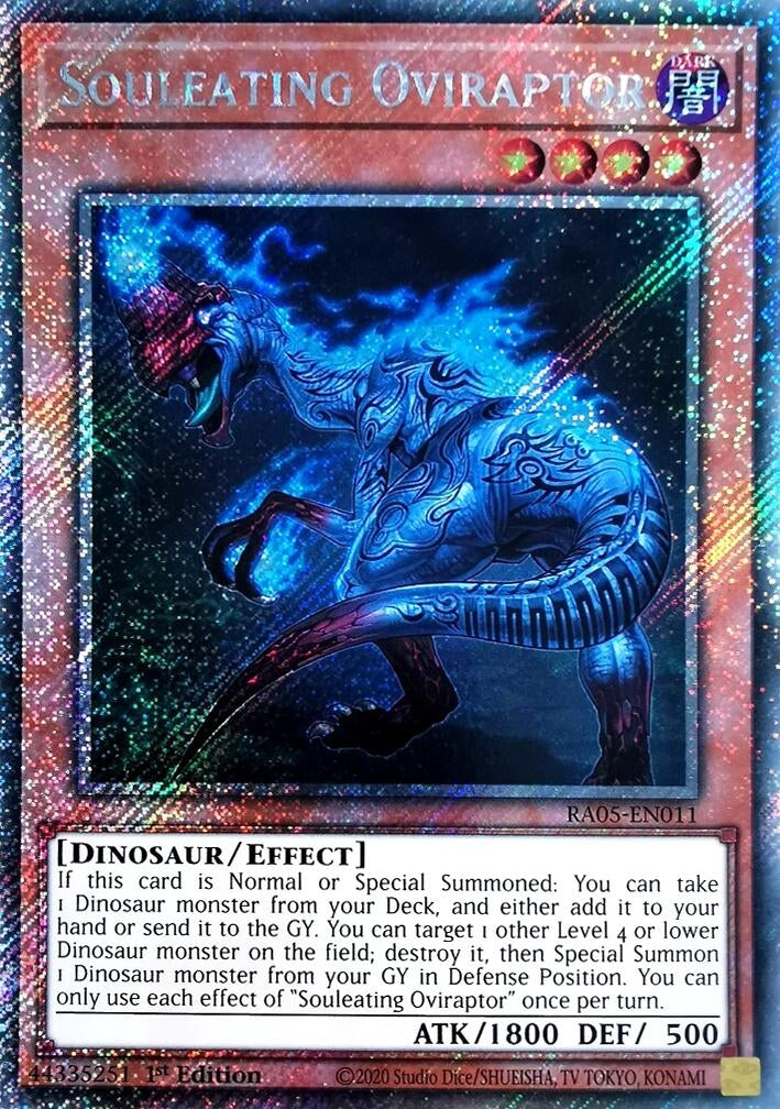 Image for Souleating Oviraptor (Platinum Secret Rare) (RA05-EN011) (RA05) - YuGiOh