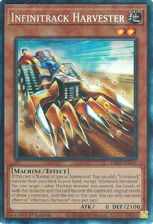 Image for Infinitrack Harvester (Collector's Rare) (RA05-EN014) (RA05) - YuGiOh