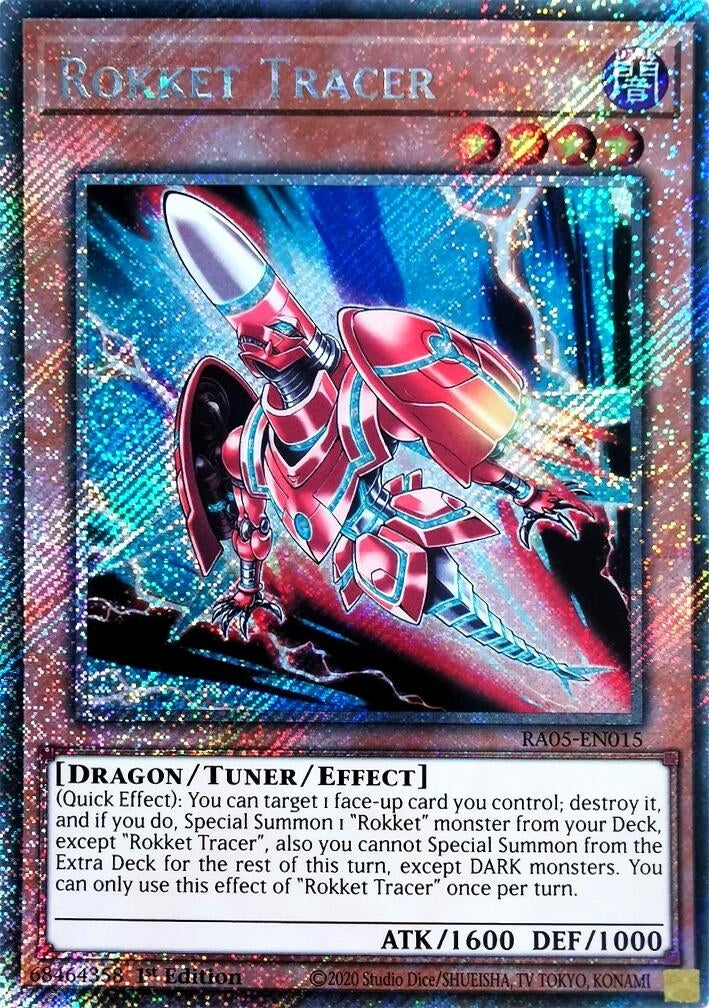 Image for Rokket Tracer (Platinum Secret Rare) (RA05-EN015) (RA05) - YuGiOh