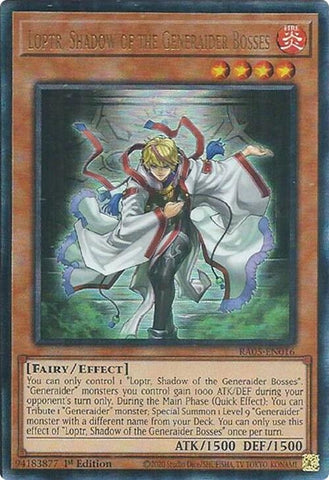 Image for Loptr, Shadow of the Generaider Bosses (Ultimate Rare) (RA05-EN016) (RA05) - YuGiOh