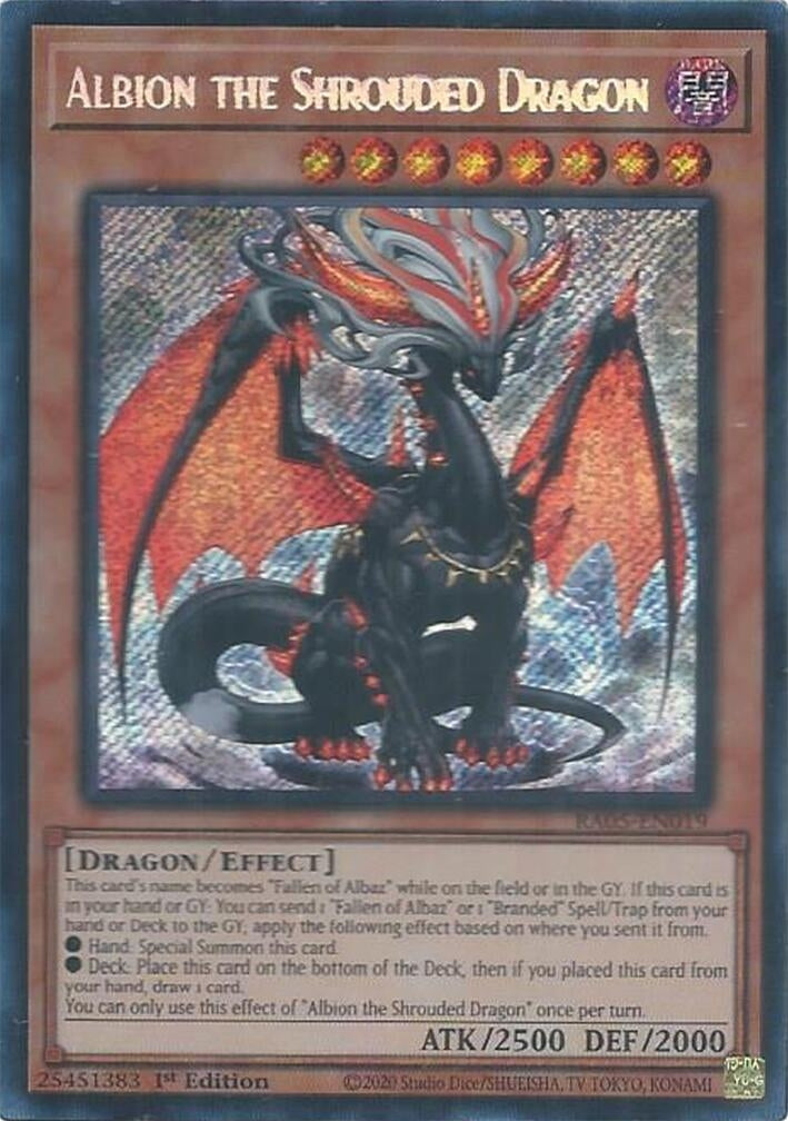 Image for Albion the Shrouded Dragon (Secret Rare) (RA05-EN019) (RA05) - YuGiOh