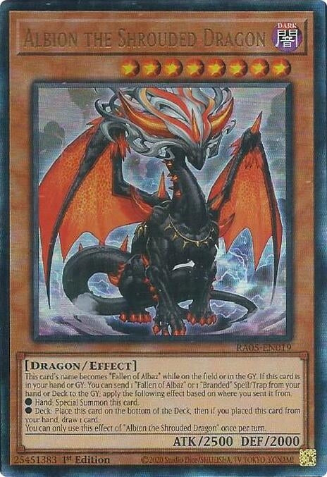 Image for Albion the Shrouded Dragon (Ultimate Rare) (RA05-EN019) (RA05) - YuGiOh