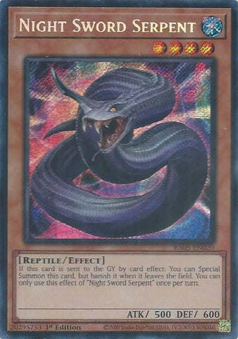 Image for Night Sword Serpent (Secret Rare) (RA05-EN020) (RA05) - YuGiOh