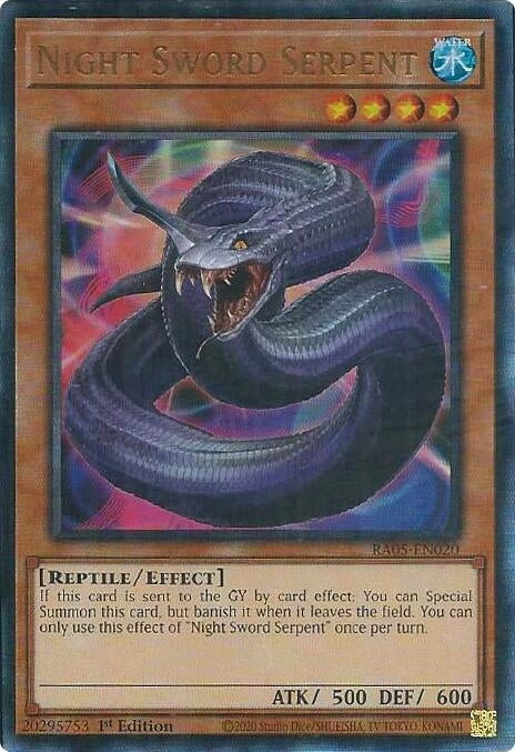 Image for Night Sword Serpent (Ultimate Rare) (RA05-EN020) (RA05) - YuGiOh