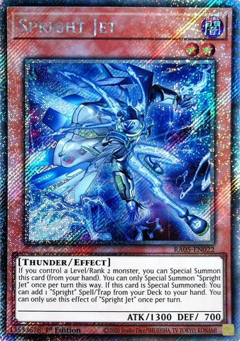 Image for Spright Jet (Platinum Secret Rare) (RA05-EN022) (RA05) - YuGiOh