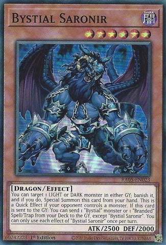 Image for Bystial Saronir (RA05-EN023) (RA05) - YuGiOh