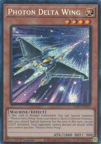 Image for Photon Delta Wing (Secret Rare) (RA05-EN026) (RA05) - YuGiOh