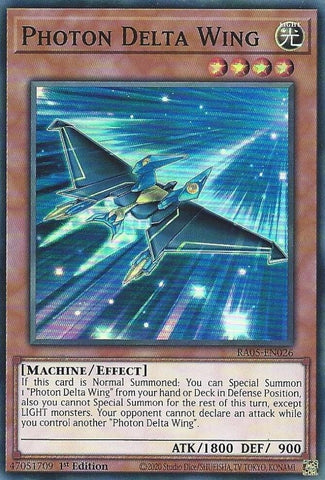 Image for Photon Delta Wing (RA05-EN026) (RA05) - YuGiOh