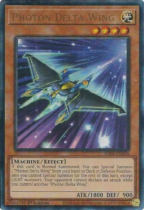 Image for Photon Delta Wing (Ultimate Rare) (RA05-EN026) (RA05) - YuGiOh
