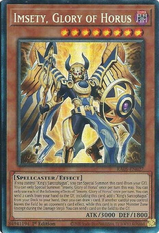 Image for Imsety, Glory of Horus (Collector's Rare) (RA05-EN027) (RA05) - YuGiOh