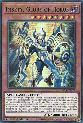 Image for Imsety, Glory of Horus (RA05-EN027) (RA05) - YuGiOh