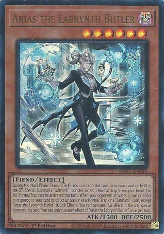 Image for Arias the Labrynth Butler (Ultra Rare) (RA05-EN028) (RA05) - YuGiOh