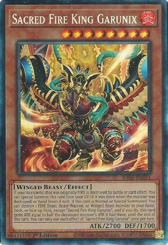 Image for Sacred Fire King Garunix (Collector's Rare) (RA05-EN031) (RA05) - YuGiOh