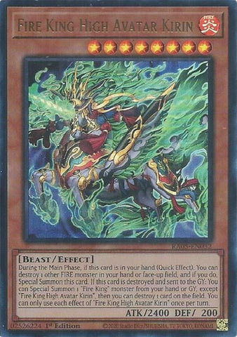 Image for Fire King High Avatar Kirin (Ultra Rare) (RA05-EN032) (RA05) - YuGiOh