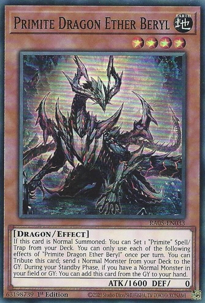 Image for Primite Dragon Ether Beryl (RA05-EN033) (RA05) - YuGiOh