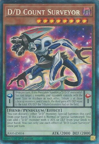 Image for D/D Count Surveyor (Collector's Rare) (RA05-EN034) (RA05) - YuGiOh