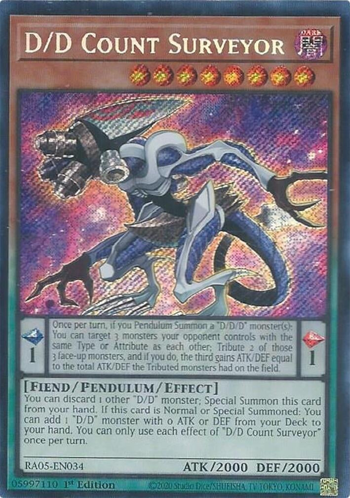 Image for D/D Count Surveyor (Secret Rare) (RA05-EN034) (RA05) - YuGiOh