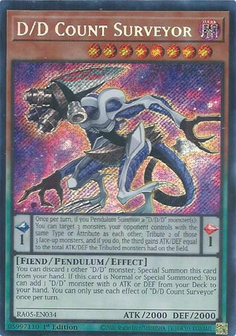 Image for D/D Count Surveyor (Secret Rare) (RA05-EN034) (RA05) - YuGiOh