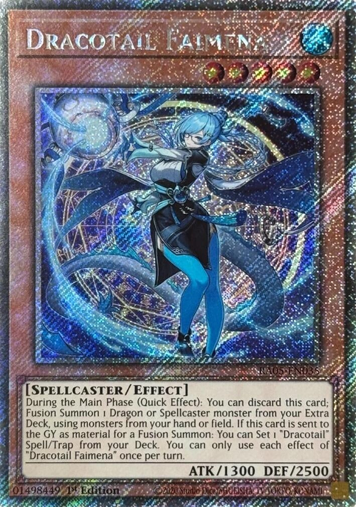 Image for Dracotail Faimena (Platinum Secret Rare) (RA05-EN035) (RA05) - YuGiOh