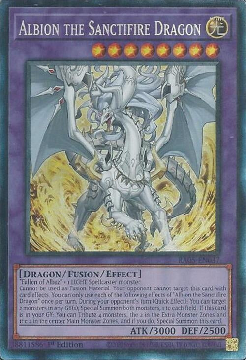 Image for Albion the Sanctifire Dragon (Collector's Rare) (RA05-EN037) (RA05) - YuGiOh