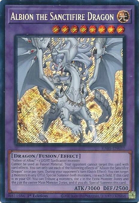 Image for Albion the Sanctifire Dragon (Secret Rare) (RA05-EN037) (RA05) - YuGiOh