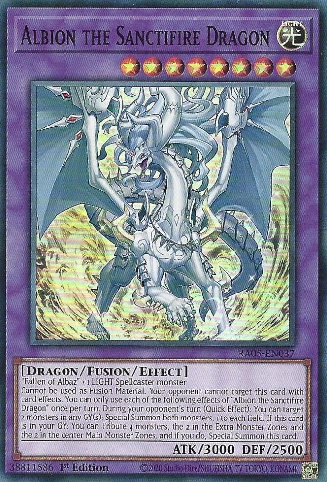 Albion el Dragón Santificador [RA05-EN037] Súper Rara