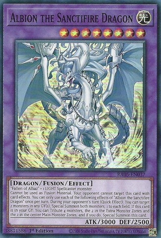 Image for Albion the Sanctifire Dragon (RA05-EN037) (RA05) - YuGiOh