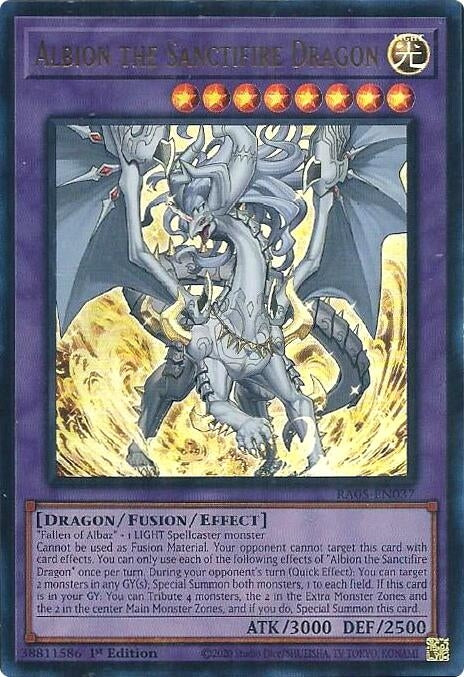 Image for Albion the Sanctifire Dragon (Ultra Rare) (RA05-EN037) (RA05) - YuGiOh