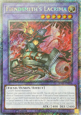 Image for Fiendsmith's Lacrima (Platinum Secret Rare) (RA05-EN038) (RA05) - YuGiOh