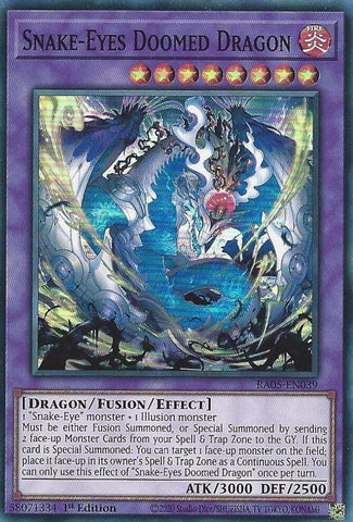 Image for Snake-Eyes Doomed Dragon (RA05-EN039) (RA05) - YuGiOh